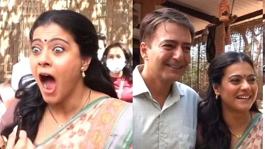 Kajol meets her first co-star Kamal Sadanah after 30 years on the sets of 'Salaam Venky' mayapuri