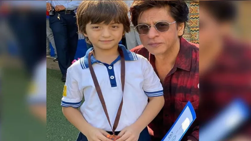 Shah Rukh Khan and AbRam Khan