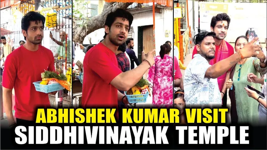 ABHISHEK KUMAR VISIT SIDDHIVINAYAK TEMPLE | Abhishek Taking Selfie With Fans | KHATRON KE KHILADI 14