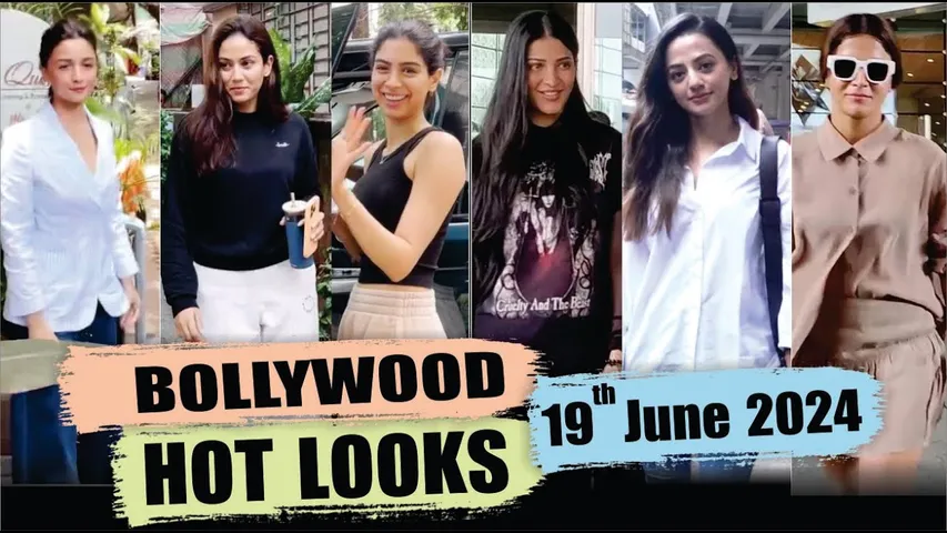 Bollywood Actress HOT LOOK | Alia Bhatt | Khushi kapoor | Shruti Haasan | 19th June 2024 | 10 PM