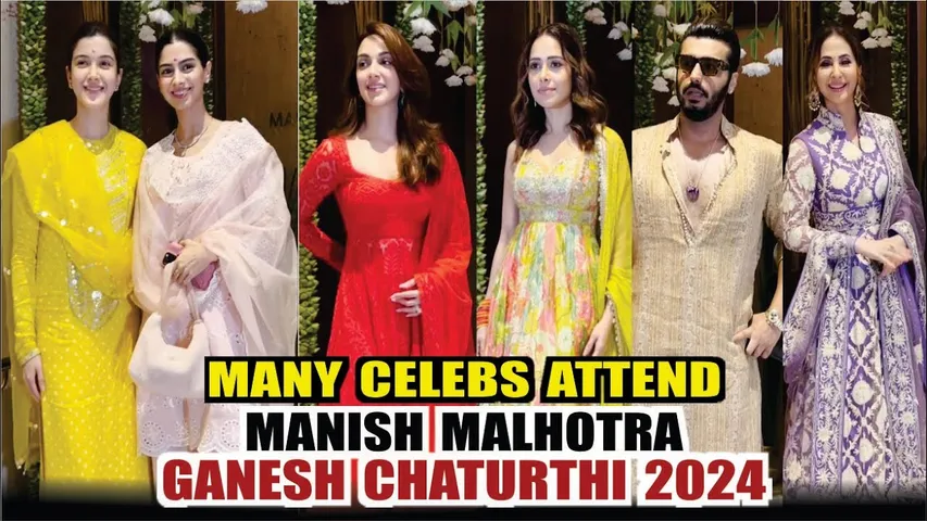 Khushi, Shanaya, Kiara, Pooja Hegde & More Celebs At Manish Malhotra House For Ganpati Darshan