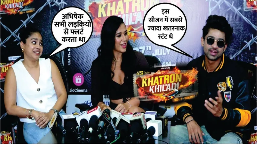 Khatron ke khiladi 14 | Abhishek Kumar, Krishna Shroff & Sumona Press Conference for KKK 14