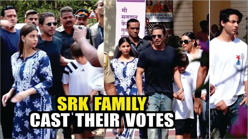 Shahrukh Khan, Suhana Khan, Aryan Khan & Gauri Khan Cast Their Vote | SRK Family Cast Their Vote