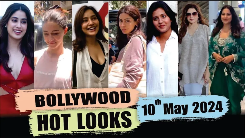 Bollywood Actress Bold Look | Janhvi Kapoor, Malaika Arora, Anjali Arora | 10th May 2024 | 10 PM