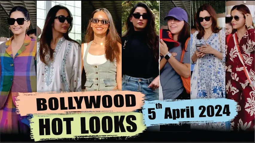 Bollywood Hot Looks | Rubina, Malaika, Manushi, Sonam Papped At The Airport | 5th April 2024 | 10 PM