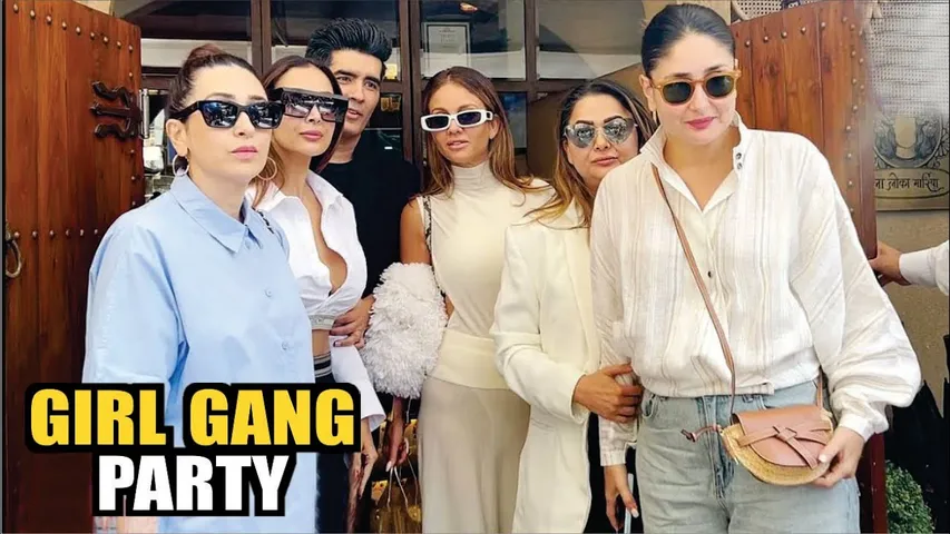 Kareena Kapoor, Malaika Arora, Karisma Kapoor, Amrita Arora & Natasha Enjoying GIRLS GANG PARTY