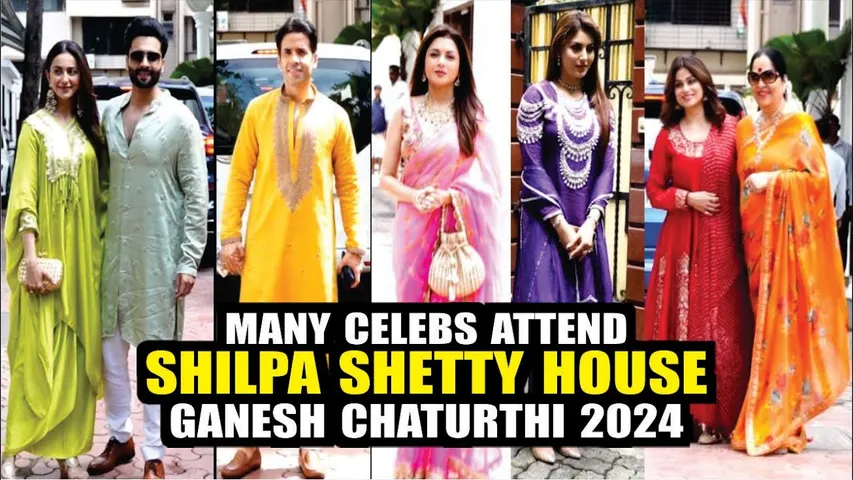 Many Celebs Attend Shilpa Shetty's House Ganesh Chaturthi 2024