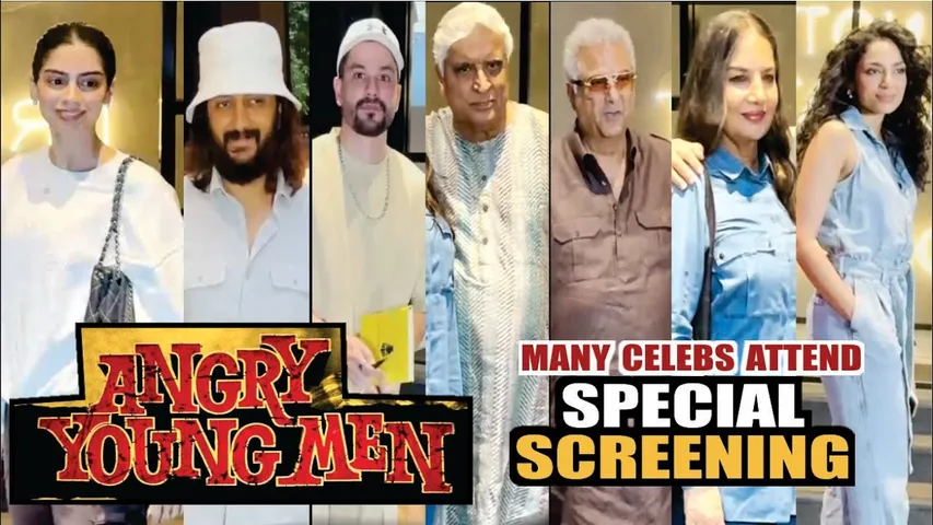 'Angry Young Men' | Special Screening | Khushi, Riteish Deshmukh, Boney Kapoor, Sobhita Dhulipala