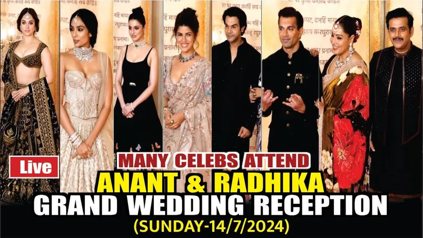 Many Celebs Attend Anant Ambani-Radhika Merchant Wedding Reception | Anant-Radhika Wedding Reception