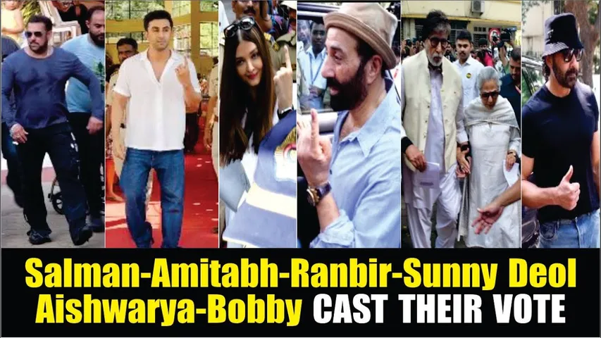 Salman, Amitabh Bachchan, Ranbir, Sunny Deol, Aishwarya Rai & More Celebs Vote For Lok Sabha Polls