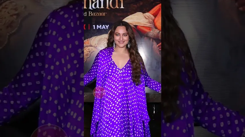 Sonakshi Sinha Looks Glamorous At The New Song Release Of Heeramandi #shorts #sonakshisinha
