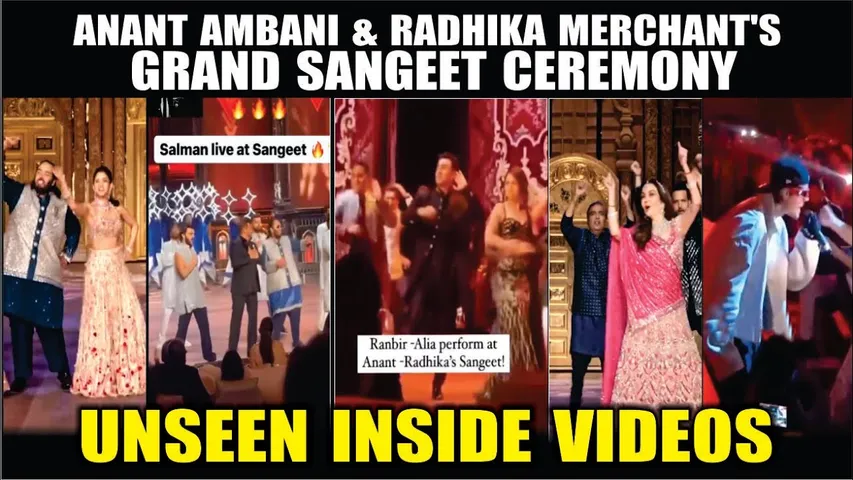 Anant Ambani & Radhika Merchant's Sangeet Ceremony INSIDE VIDEOS | Salman khan, Alia, Ranbir,Ranveer