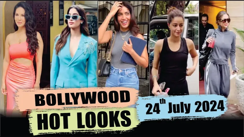 Bollywood Actress HOT LOOK | Janhvi Kapoor | Sunny Leone | Ananya Pandey | 24th July 2024 | 10 Pm