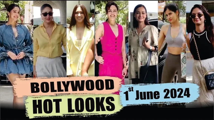 Bollywood Actress HOT LOOK | Kareena Kapoor | TAMANNA BHATIA  | SHARVARI WAGH | 1st June 2024 |10 PM