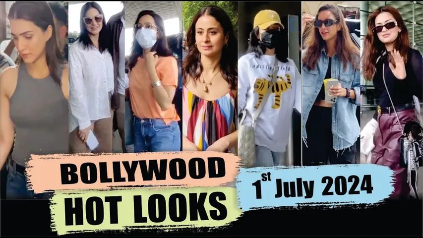 Bollywood Actress HOT LOOK | KRITI SENON | RASHMIKA MANDANNA | TRIPTI DIMRI I | 1st July 2024 |10 PM