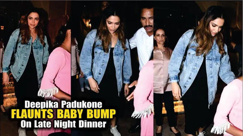 Deepika Padukone FLAUNTS BABY BUMP on late night dinner | Mom-to-be Deepika Padukone With Baby Bump