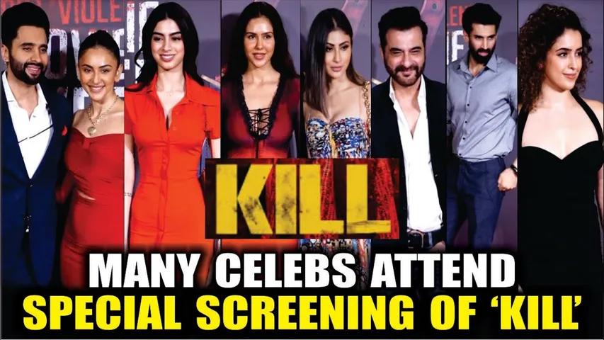 Janhvi Kapoor, Khushi Kapoor, Karan Johar,Rakul Preet,Aditya Roy & More Attend Screening of ‘Kill’