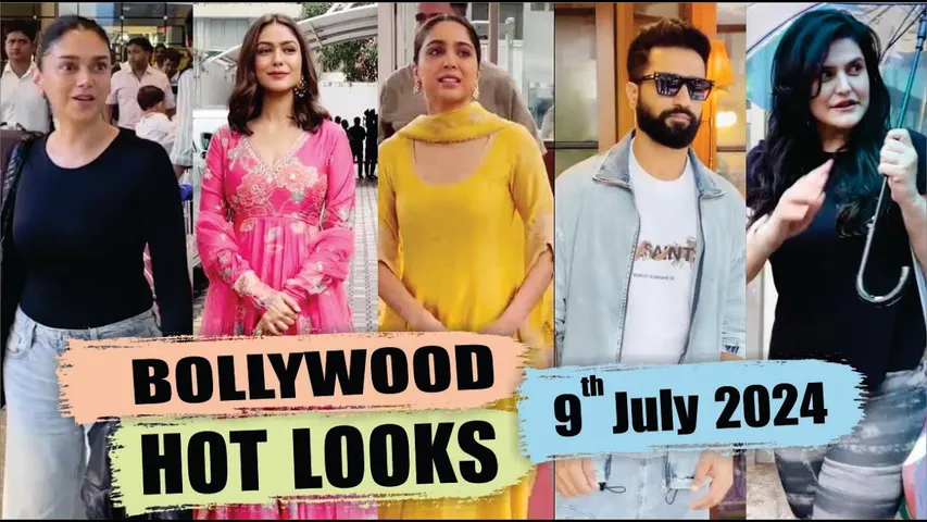 Bollywood Actress HOT LOOK | ADITI RAO HYDARI | MRUNAL THAKUR | SHARVARI | 9th July 2024 | 10 PM