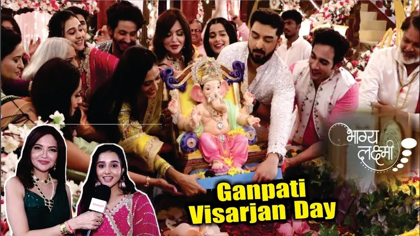 Bhagya Lakshmi | On Location | Ganpati Visrajan Me Lakshmi-Rishi Aur Parivar Huva Shamil, New Twist!