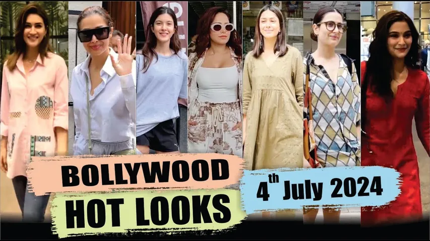 Bollywood Actress HOT LOOK | KRITI SANON | MALAIKA ARORA | SHANAYA KAPOOR | 4th July 2024 | 10 PM