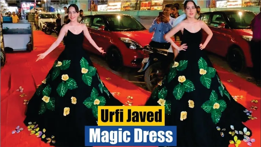 Urfi Javed Butterfly Dress | Urfi Javed New Magic Dress | Urfi Javed New Dress Viral Video