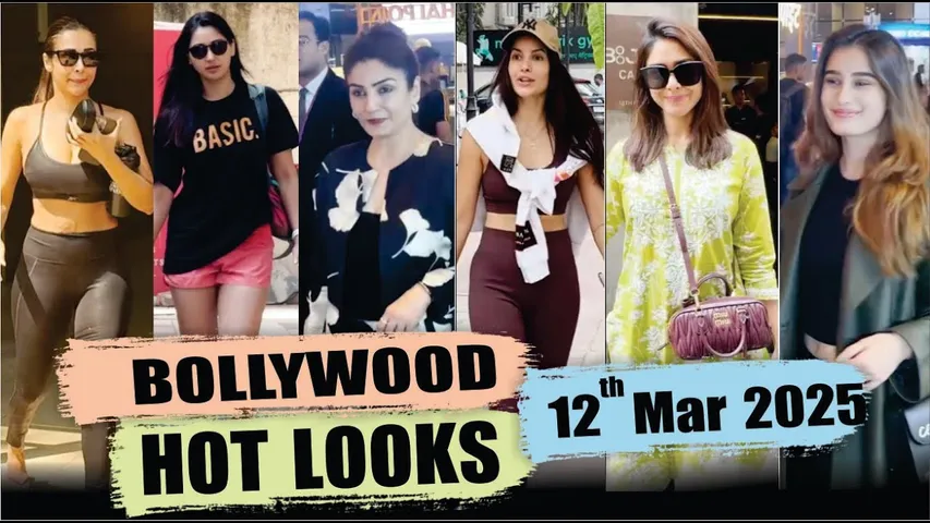 Bollywood Actress Hot Look | MALAIKA ARORA | SHARVARI WAGH | MRUNAL THAKUR | 12th Mar 2025 | 10 Pm