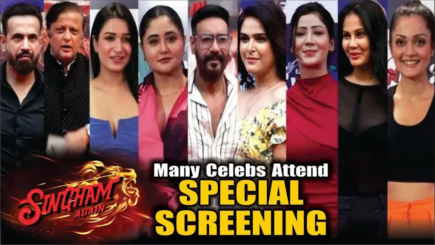 Ajay Devgn, Rashmi Desai, Madhurima, Asif Bhamla, Irfan Pathan & Others At Singham Again Screening