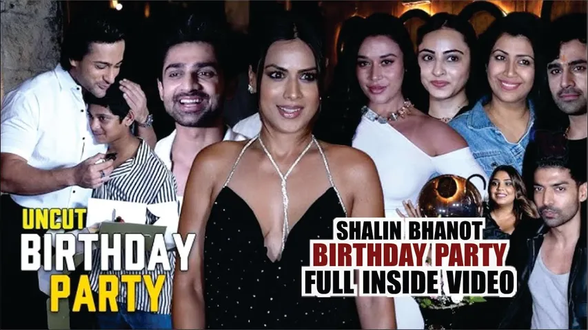 Nia Sharma, Abhishek Kumar, Krishna Shroff, Anees Bazmee, Arjun at Shalin Bhanot Birthday Party