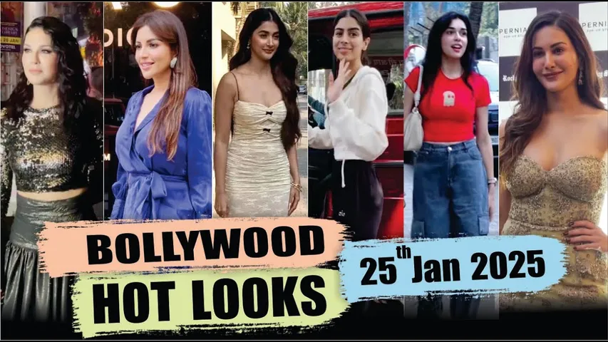 Bollywood Actress Hot Look | Sunny Leone | Pooja Hegde | Khushi Kapoor | Bhumi | 25 Jan 2025 | 10 Pm