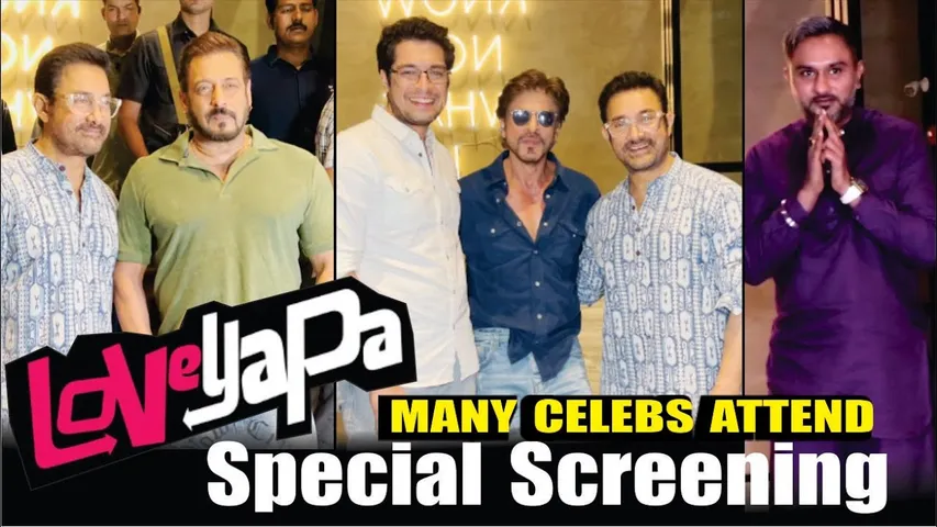 SALMAN KHAN, SHAH RUKH KHAN, AAMIR KHAN, HONEY SINGH & More Attend Special Screening of 'LOVEYAPA'