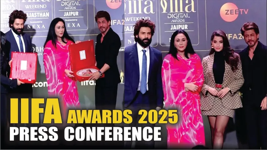 IIFA Awards 2025 Press Conference | Shah Rukh Khan | Kartik Aaryan | Nora Fatehi | IIFA Awards 2025