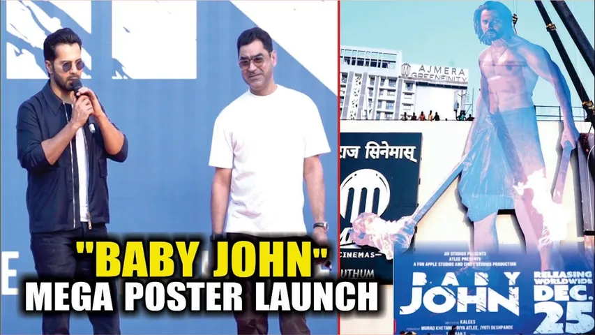 BABY JOHN | POSTER LAUNCH | VARUN DHAWAN AT THE MEGA POSTER LAUNCH OF BABY JOHN | FULL EVENT