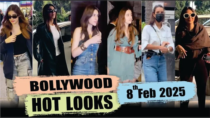 Bollywood Actress Hot Look | Kriti Sanon | Vani Kapoor | Malaika | Rasha Thadani | 8 Feb 2025 |10 Pm