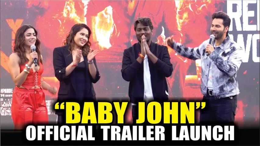 Baby John | Baby John Official Trailer Launch Event | VARUN DHAWAN, ATLEE KUMAR & WAMIQA GABBI