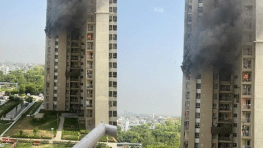 AC Blast Causes Fire