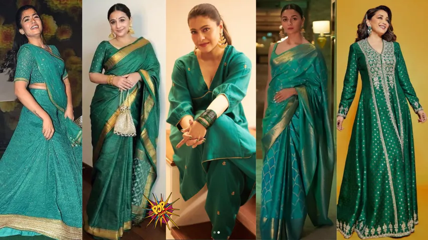 Navratri 2023, Day 9, PEACOCK GREEN Spiritual Enlightenment With B-Town Elegant Festive Wears!.png