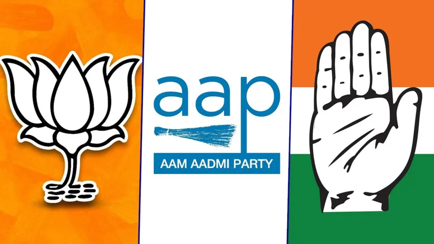 BJP,AAP, Congress