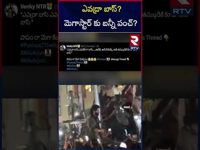 ఎవడ్రా బాస్?మెగాస్టార్ కు బన్నీ పంచ్? | Allu Arjun Indirect Comments On Mega Family | RTV