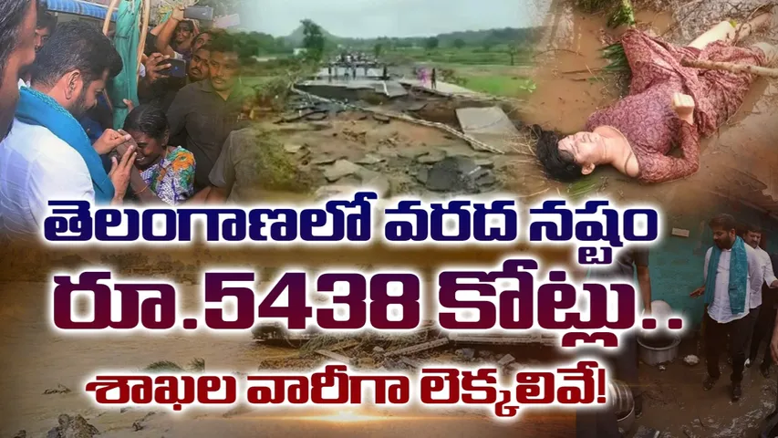 Telangana: తెలంగాణలో వరద నష్టం రూ.5,438 కోట్లు.. శాఖల వారీగా లెక్కలివే!