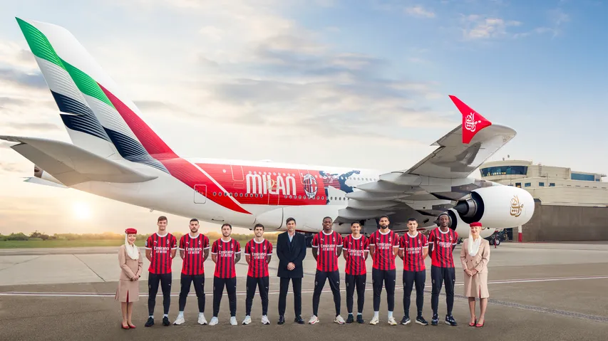 Emirates’ Special AC Milan Livery Debuts in the Club’s Home City