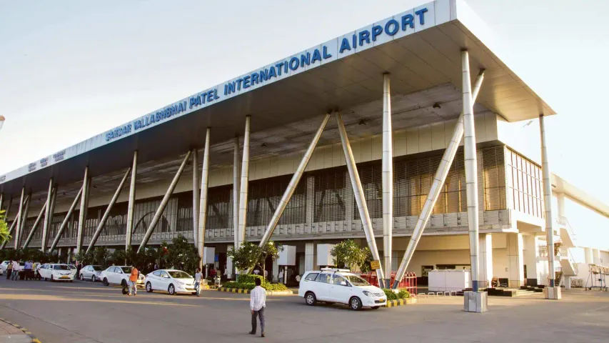 Ahmedabad Airport Banner