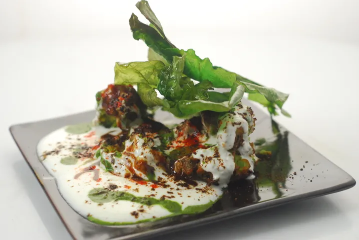 Green Pea Tikki Chaat
