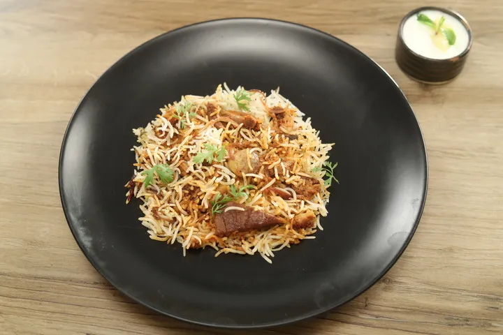Mushroom Dum Biryani 