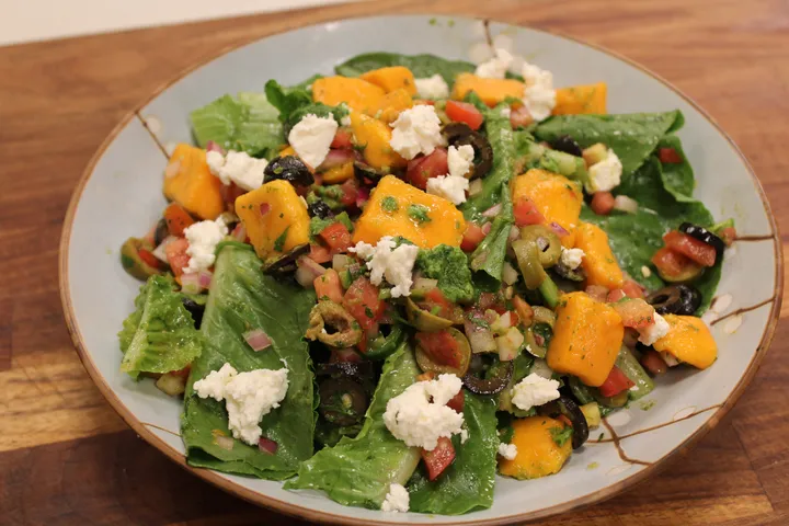 Mango and Crumbled Cheese Salad - YT