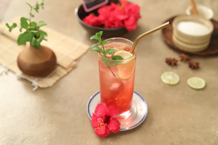 Spiced Hibuscus Cranberry Mojito 1