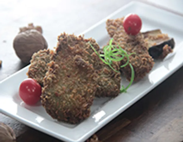 Walnut Crusted Brinjal - SK Khazana