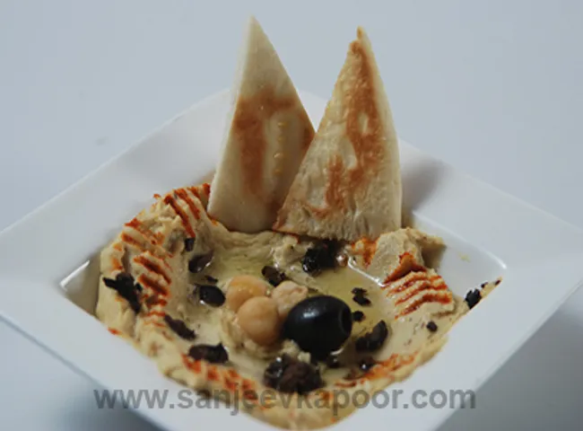 Cumin And Black Olive Hummus