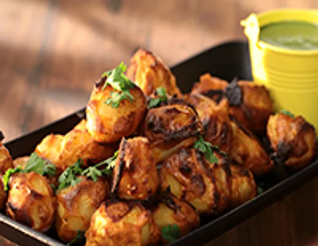 Achari Aloo Tikka - SK Khazana