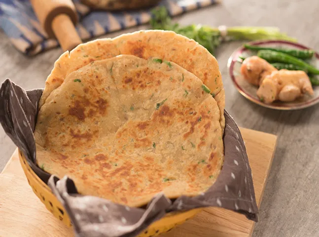 Singhada Parantha with Arbi - SK Khazana