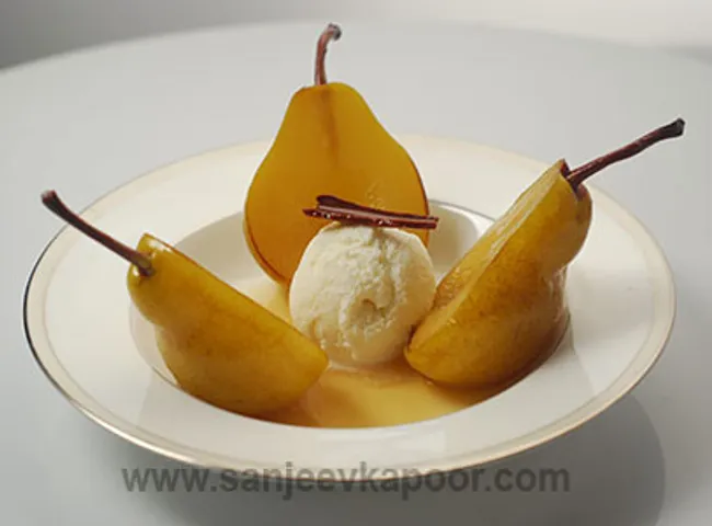 Wine Poached Pears